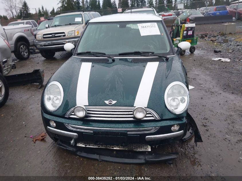 WMWRC33463TE19939 2003 Mini Cooper Hardtop Base (M5)