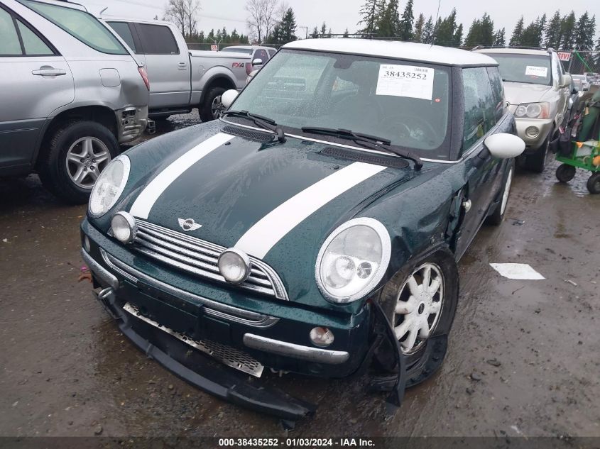 WMWRC33463TE19939 2003 Mini Cooper Hardtop Base (M5)