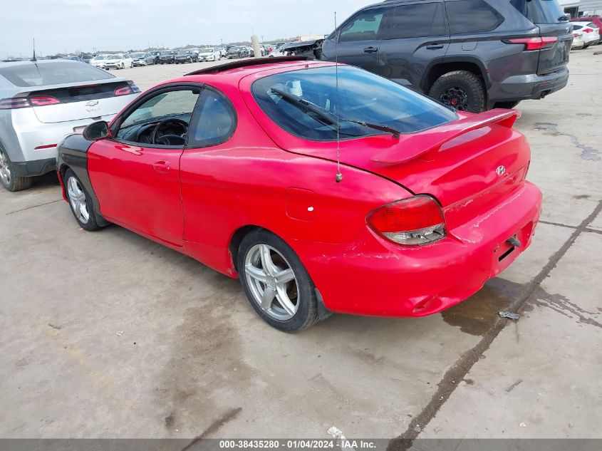 2000 Hyundai Tiburon Base Pkg 1, 2 5/Base Pkg 3 4 VIN: KMHJG35FXYU205212 Lot: 38435280