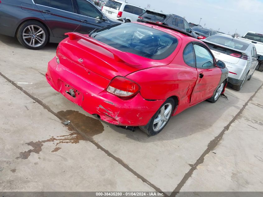 2000 Hyundai Tiburon Base Pkg 1, 2 5/Base Pkg 3 4 VIN: KMHJG35FXYU205212 Lot: 38435280