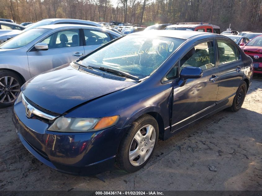 2006 Honda Civic Lx VIN: 2HGFA16576H526793 Lot: 38436174