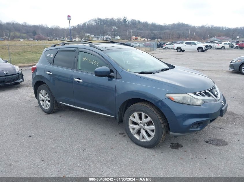 2012 Nissan Murano Sv VIN: JN8AZ1MU8CW100298 Lot: 38436242