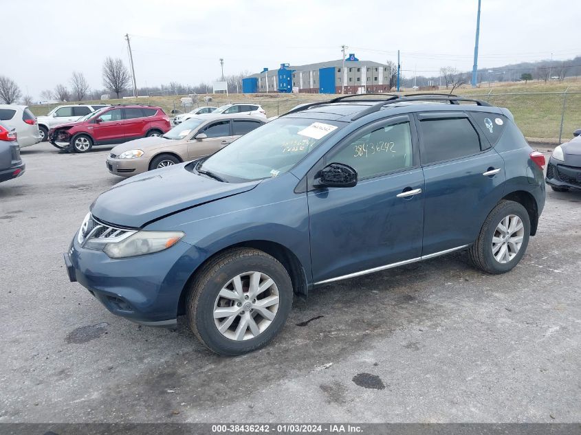 2012 Nissan Murano Sv VIN: JN8AZ1MU8CW100298 Lot: 38436242