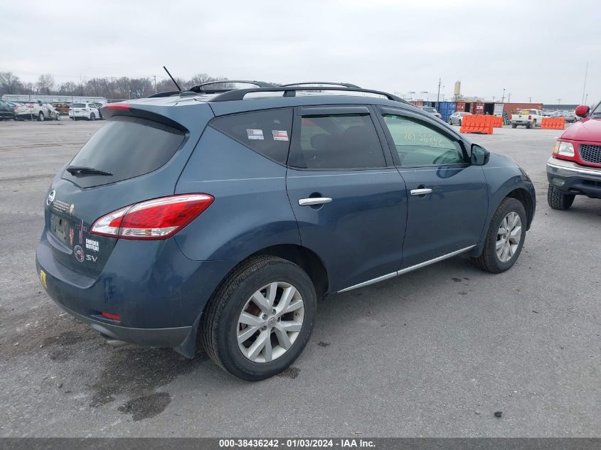 2012 Nissan Murano Sv VIN: JN8AZ1MU8CW100298 Lot: 38436242