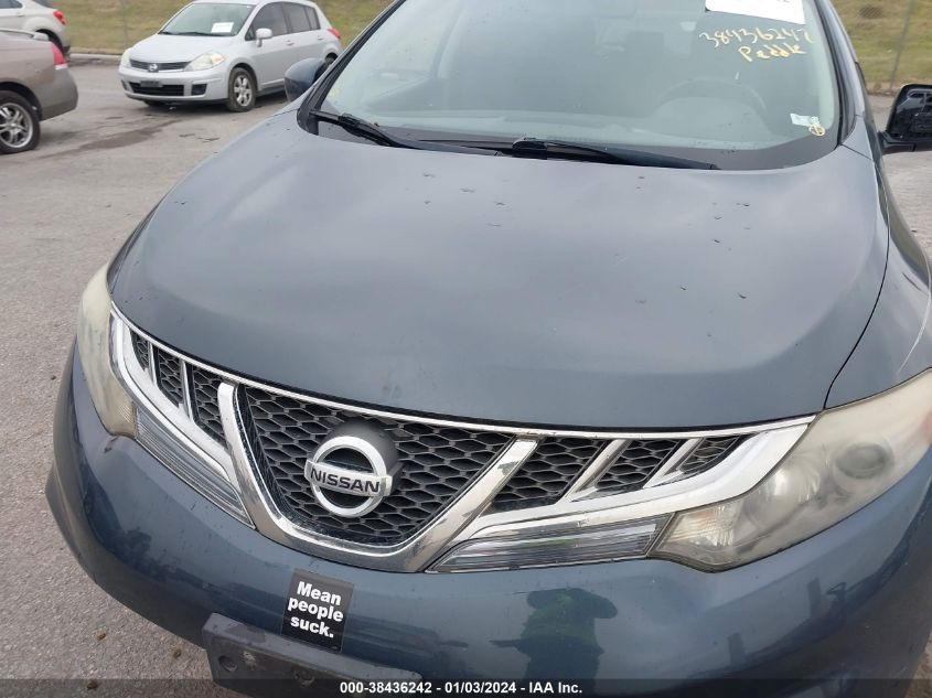 2012 Nissan Murano Sv VIN: JN8AZ1MU8CW100298 Lot: 38436242