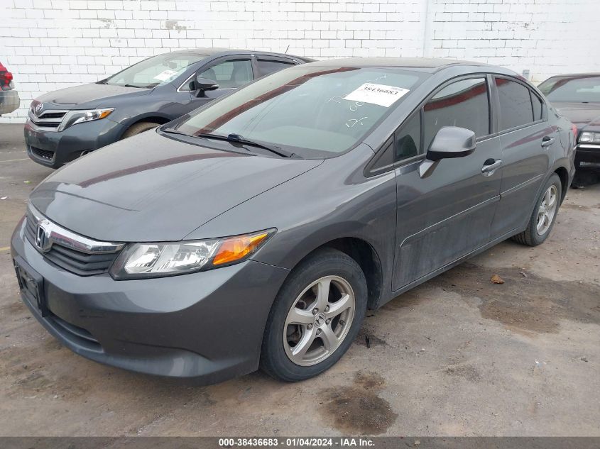 2012 Honda Civic Natural Gas VIN: 19XFB5F50CE003660 Lot: 38436683