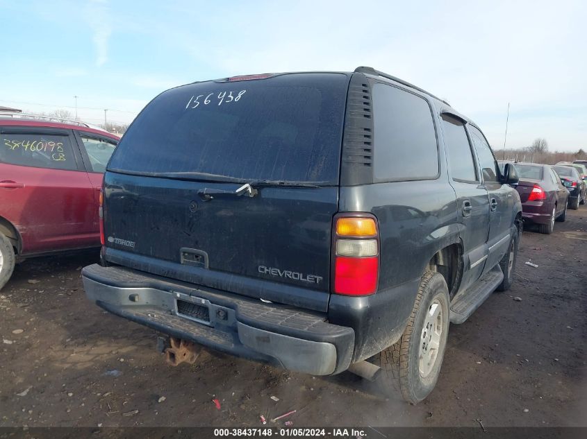 2004 Chevrolet Tahoe Ls VIN: 1GNEK13Z14R156458 Lot: 38437148