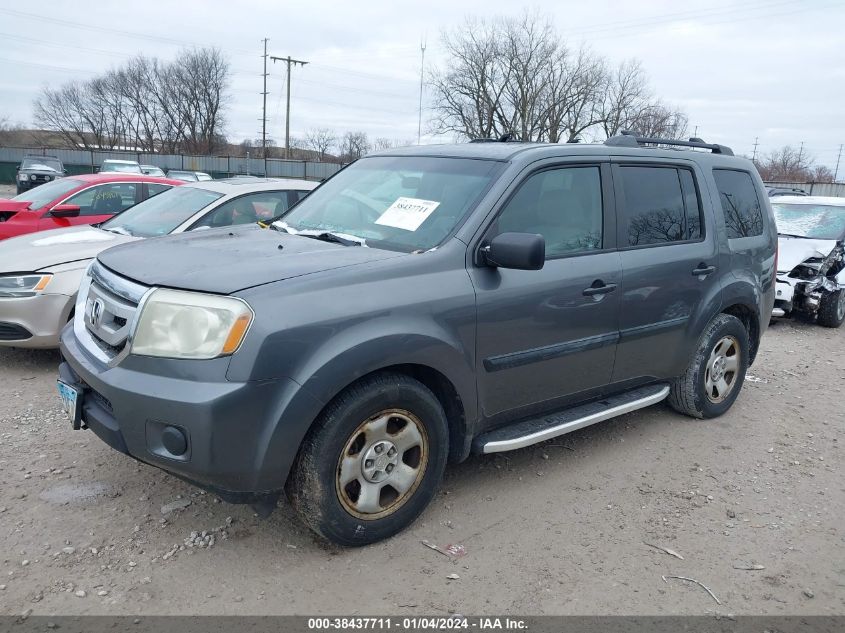 2011 Honda Pilot Lx VIN: 5FNYF4H29BB018189 Lot: 38437711