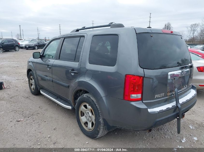 2011 Honda Pilot Lx VIN: 5FNYF4H29BB018189 Lot: 38437711