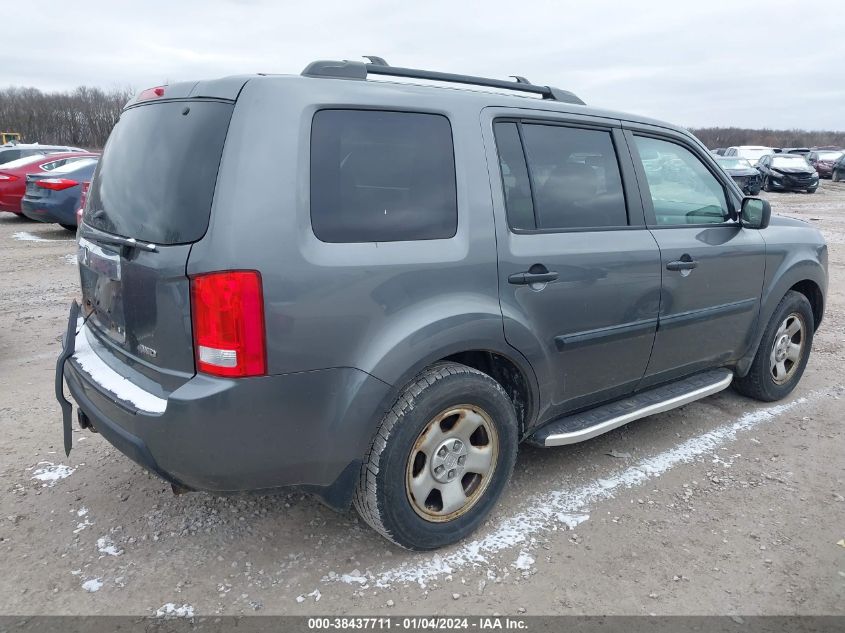 2011 Honda Pilot Lx VIN: 5FNYF4H29BB018189 Lot: 38437711