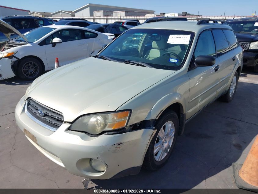 2005 Subaru Outback 2.5I VIN: 4S4BP61C357368554 Lot: 38438085