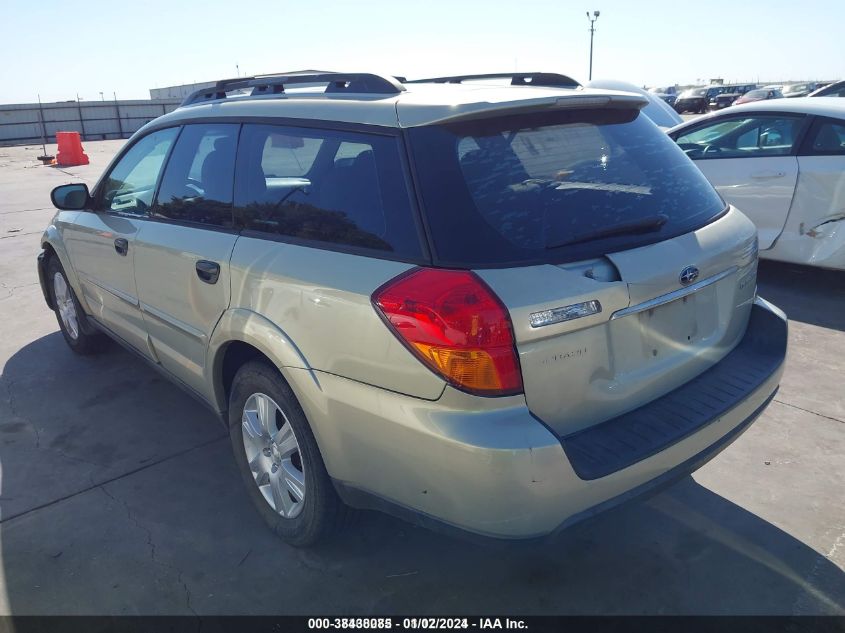 2005 Subaru Outback 2.5I VIN: 4S4BP61C357368554 Lot: 38438085