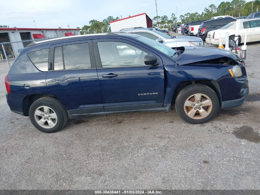 2014 Jeep Compass Sport VIN: 1C4NJCBA3ED777220 Lot: 38438441