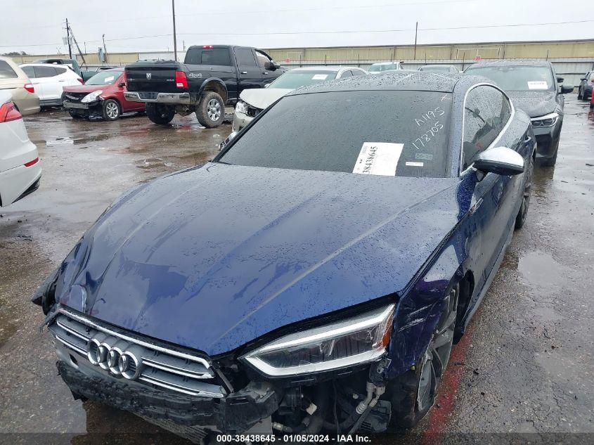 2018 Audi S5 3.0T Premium Plus VIN: WAUC4CF52JA042927 Lot: 38438645