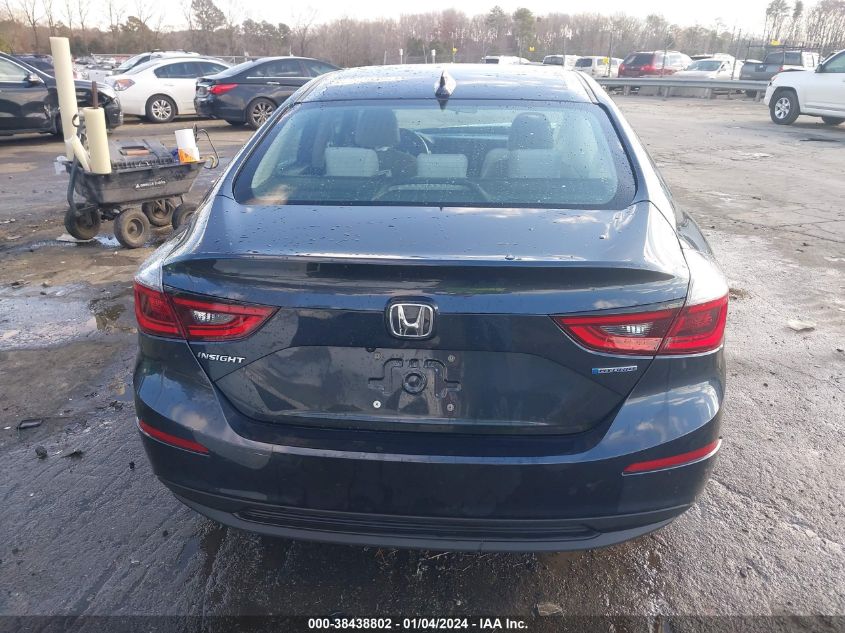 19XZE4F10KE005578 2019 Honda Insight Lx