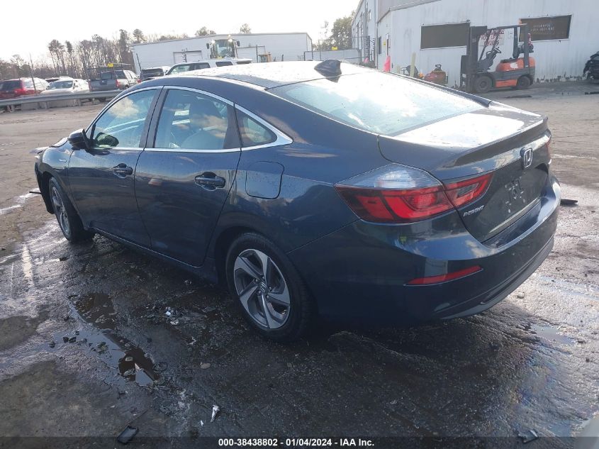 19XZE4F10KE005578 2019 Honda Insight Lx