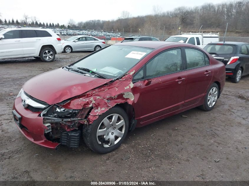 19XFA1F55AE078606 2010 Honda Civic Lx