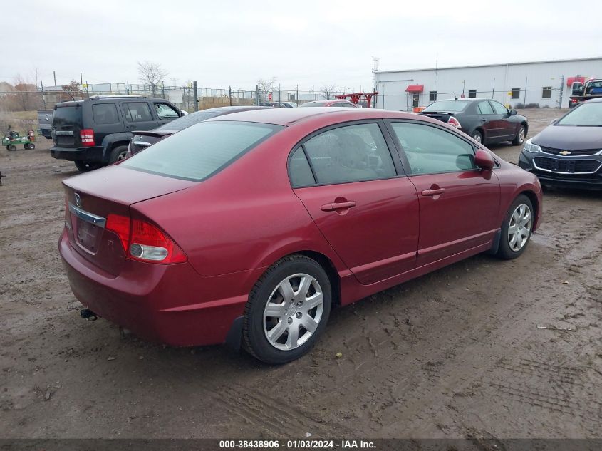 19XFA1F55AE078606 2010 Honda Civic Lx