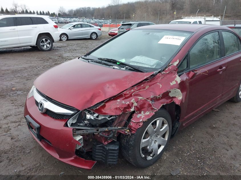 19XFA1F55AE078606 2010 Honda Civic Lx