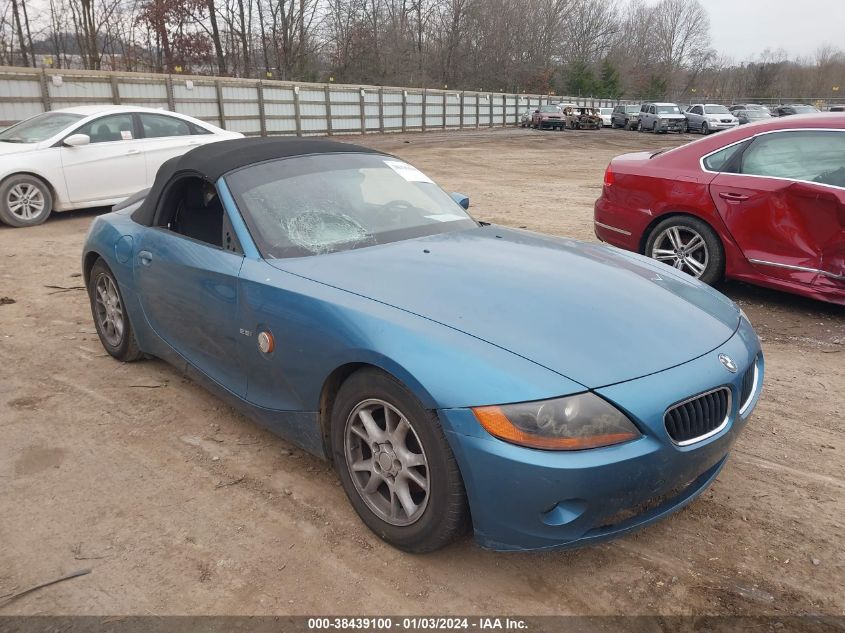 4USBT33433LR64234 2003 BMW Z4 2.5I