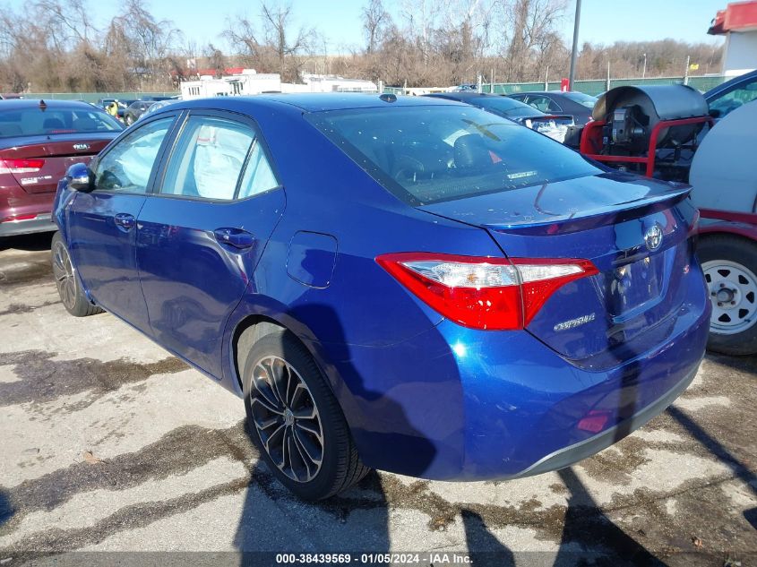 2016 Toyota Corolla S Premium VIN: 2T1BURHE6GC562499 Lot: 38439569