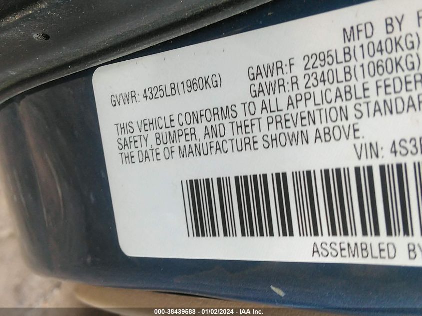 4S3BL616986218646 2008 Subaru Legacy 2.5I