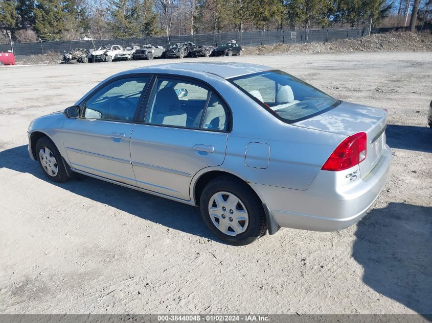 2003 Honda Civic Lx VIN: 2HGES16563H619468 Lot: 38440045