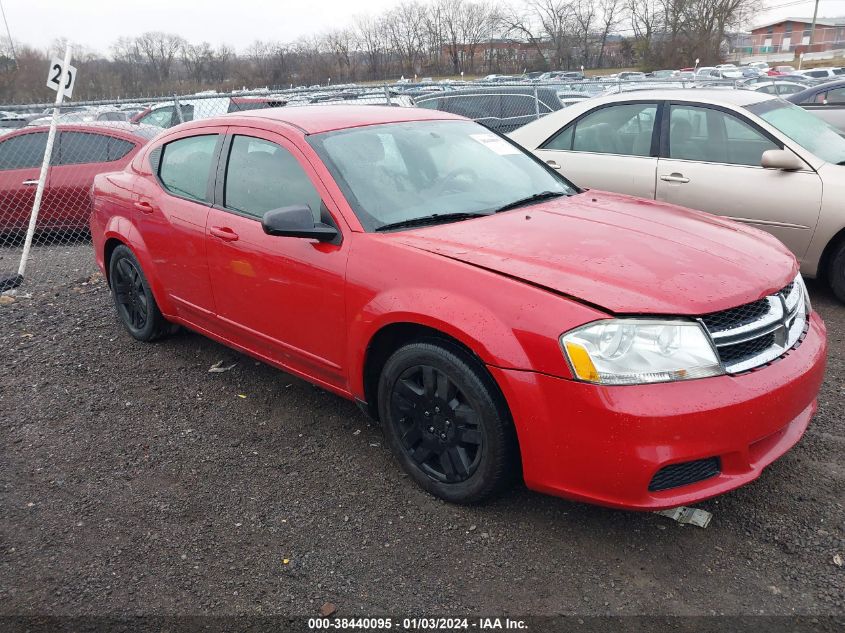 1C3CDZAB7DN590491 2013 Dodge Avenger Se