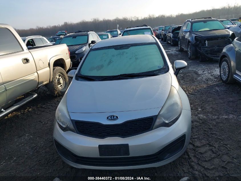 2012 Kia Rio Lx VIN: KNADM4A37C6086587 Lot: 38440372