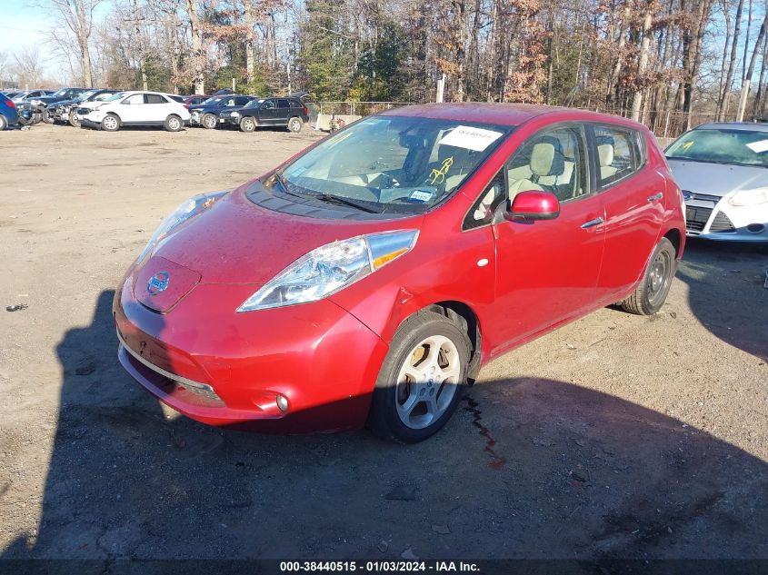 2012 Nissan Leaf Sl VIN: JN1AZ0CP5CT025632 Lot: 38440515