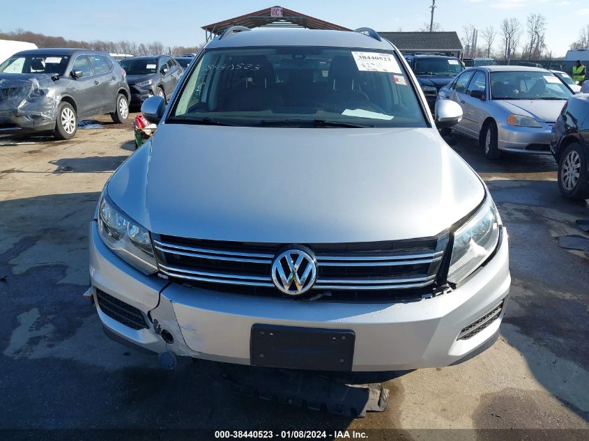 2016 Volkswagen Tiguan S VIN: WVGBV7AX7GW582731 Lot: 38440523