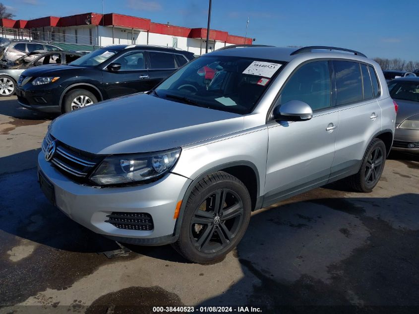 2016 Volkswagen Tiguan S VIN: WVGBV7AX7GW582731 Lot: 38440523