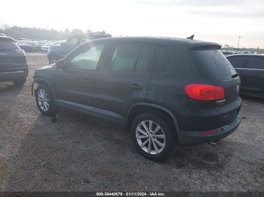 WVGAV3AX6EW500599 2014 Volkswagen Tiguan Se