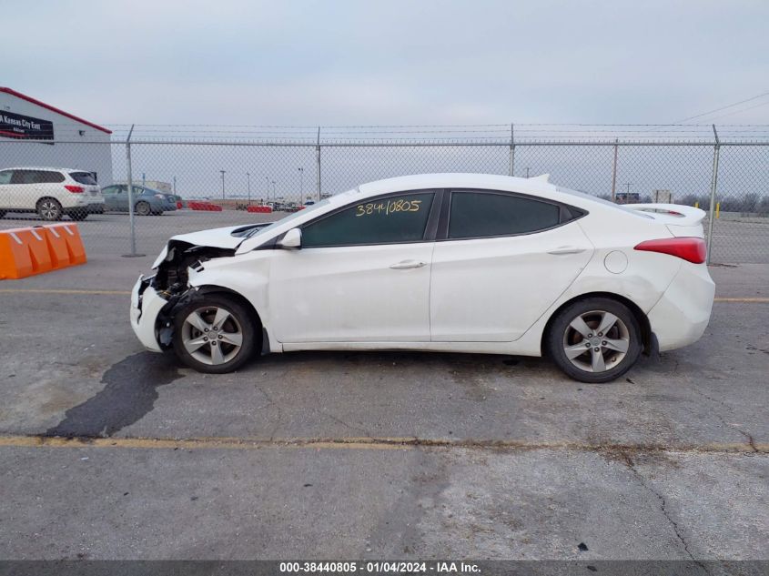 2013 Hyundai Elantra Gls VIN: 5NPDH4AEXDH403021 Lot: 38440805