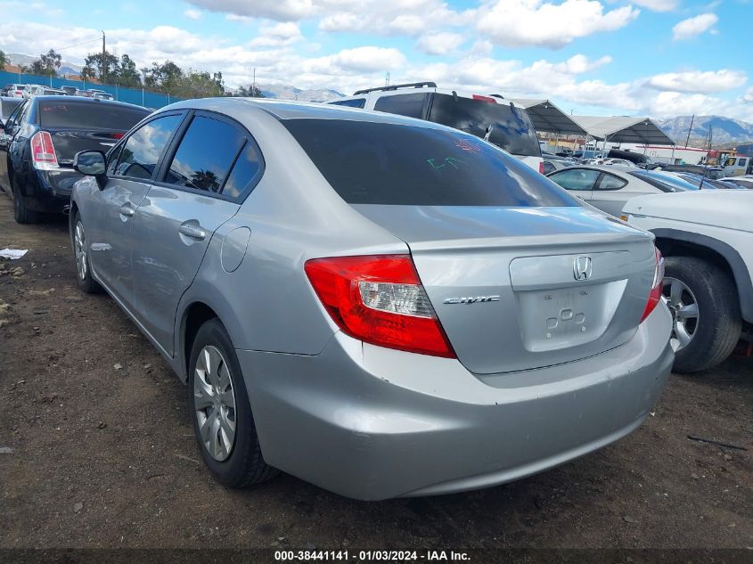 2012 Honda Civic Lx VIN: 19XFB2F59CE364884 Lot: 38441141