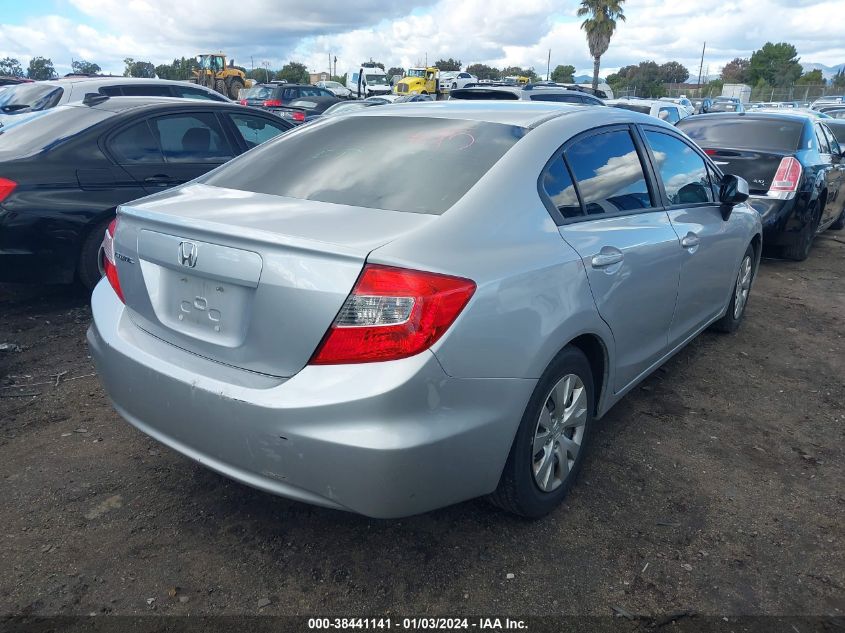 2012 Honda Civic Lx VIN: 19XFB2F59CE364884 Lot: 38441141