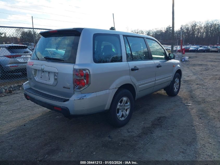 2HKYF18116H531417 2006 Honda Pilot Lx