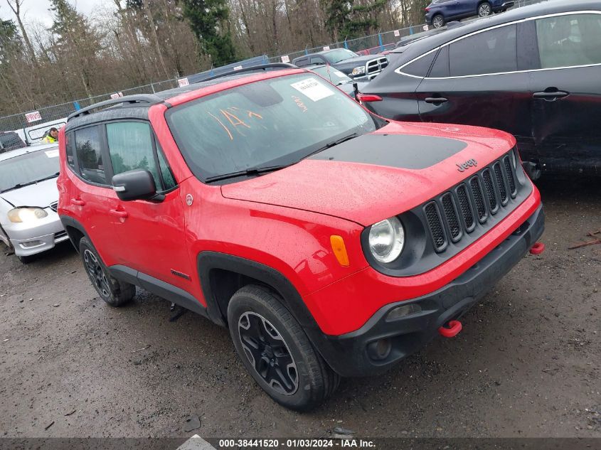 2017 Jeep Renegade Trailhawk 4X4 VIN: ZACCJBCB1HPF96048 Lot: 38441520