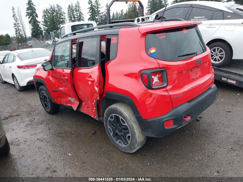 2017 Jeep Renegade Trailhawk 4X4 VIN: ZACCJBCB1HPF96048 Lot: 38441520