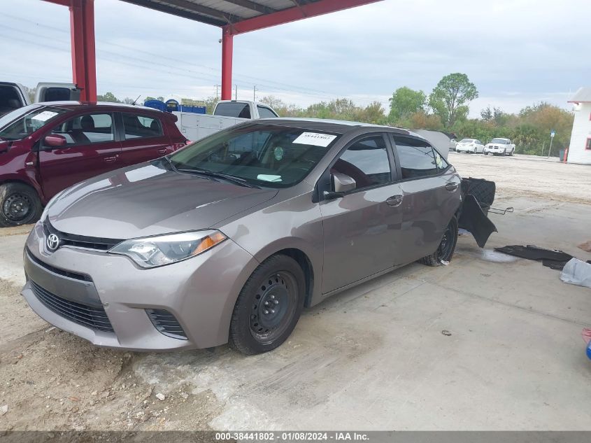 2016 Toyota Corolla Le VIN: 2T1BURHE2GC632841 Lot: 38441802