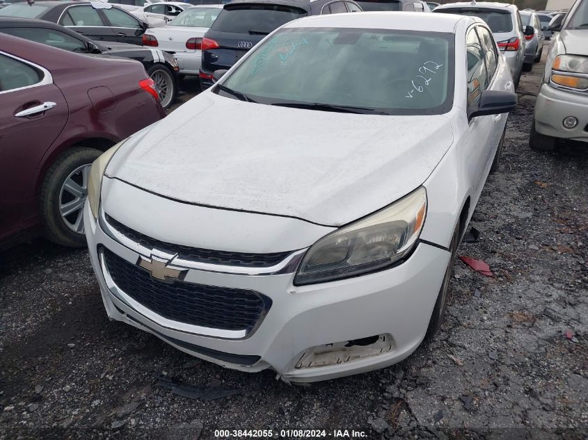 2015 Chevrolet Malibu Ls VIN: 1G11B5SL4FF176292 Lot: 38442055