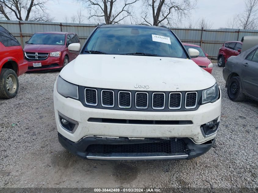 2018 Jeep Compass Limited 4X4 VIN: 3C4NJDCB2JT396850 Lot: 38442489