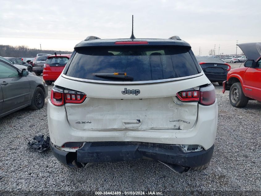 2018 Jeep Compass Limited 4X4 VIN: 3C4NJDCB2JT396850 Lot: 38442489