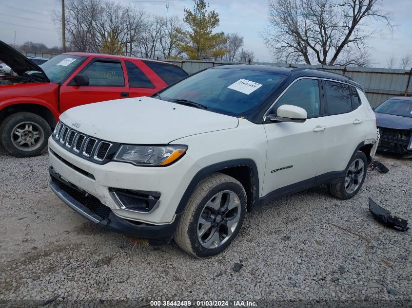 2018 Jeep Compass Limited 4X4 VIN: 3C4NJDCB2JT396850 Lot: 38442489