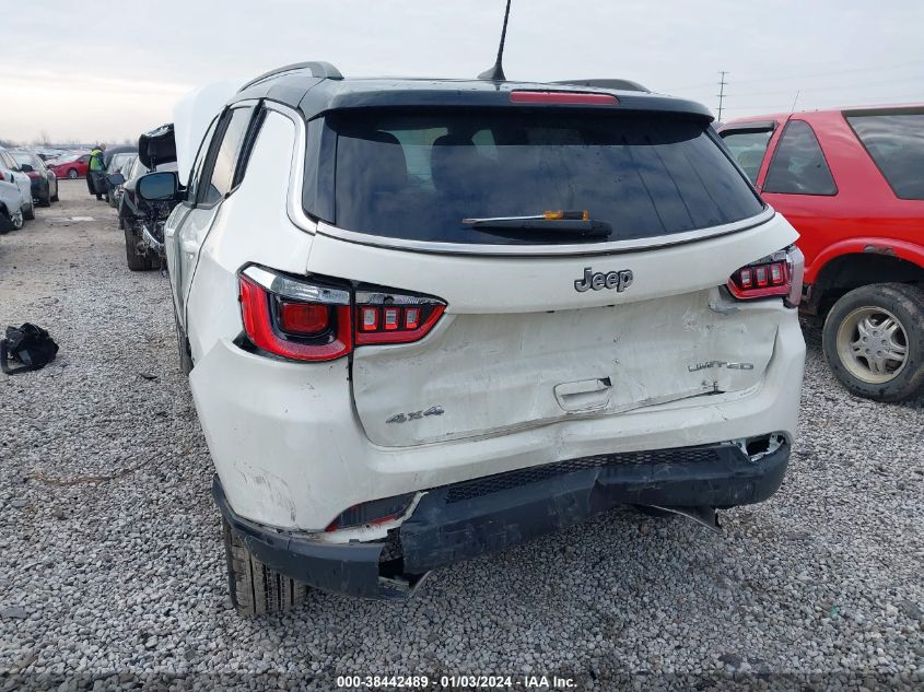 2018 Jeep Compass Limited 4X4 VIN: 3C4NJDCB2JT396850 Lot: 38442489