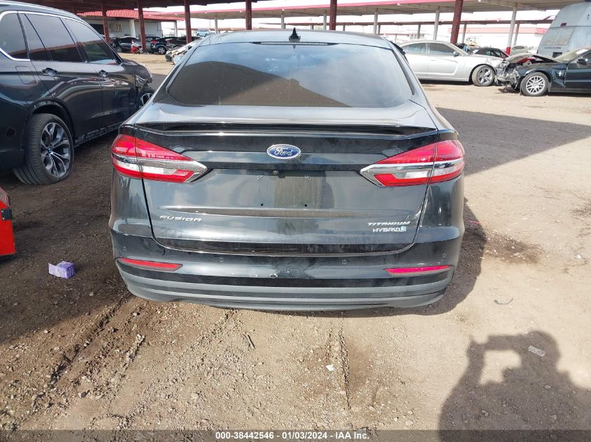 3FA6P0RU9KR202887 2019 Ford Fusion Hybrid Titanium