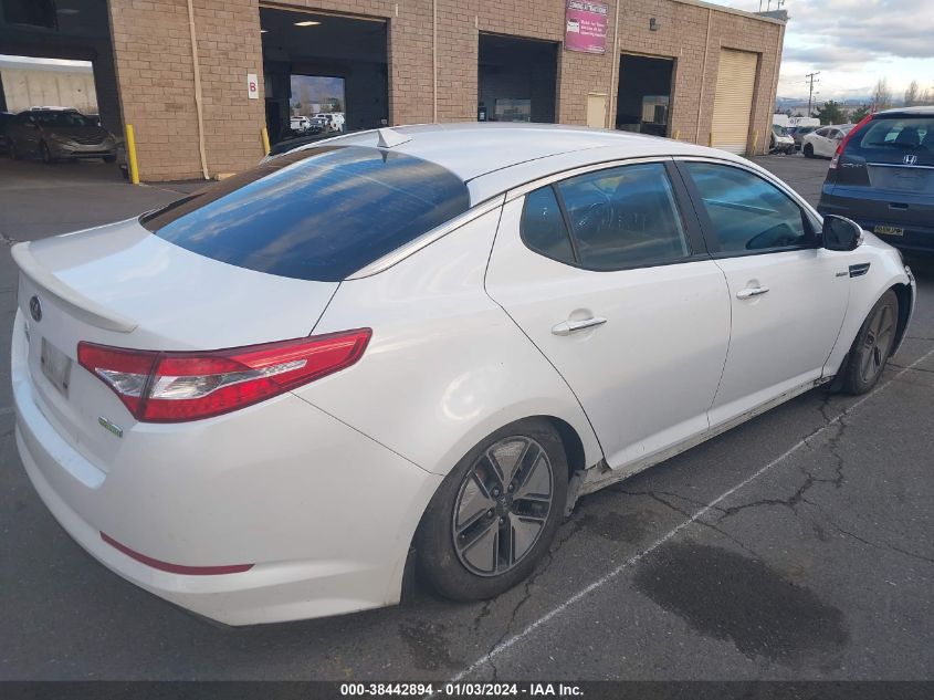 KNAGM4AD6D5062259 2013 Kia Optima Hybrid Lx