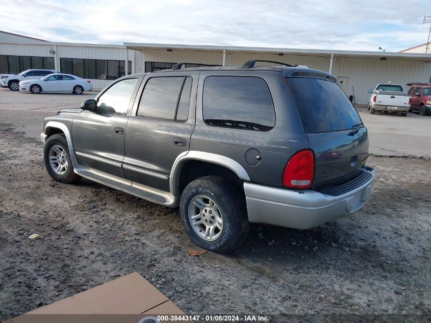 1B8HR58N82F139844 2002 Dodge Durango Slt Plus