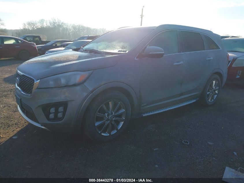 5XYPKDA52GG084532 2016 Kia Sorento 3.3L Sxl