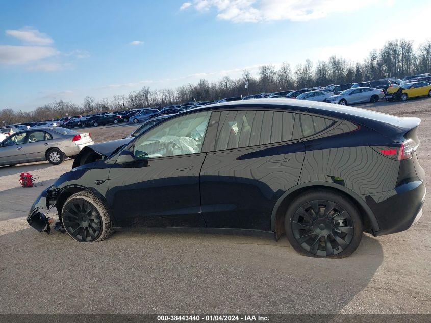 2023 Tesla Model Y Awd/Long Range Dual Motor All-Wheel Drive VIN: 7SAYGAEE3PF902021 Lot: 38443440